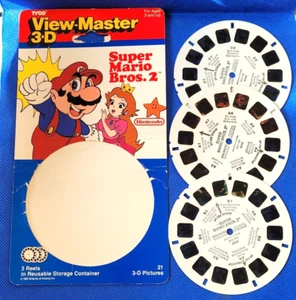 OPENED Super Mario Bros. 2 Brothers Nintendo TV Show view-master Reels pack - Picture 1 of 2