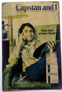 Letrero de lata publicidad original vintage de tabaco Capstan envío gratuito - Imagen 1 de 3
