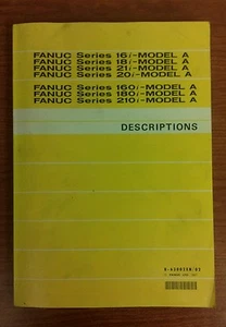 FANUC Series- 16i, 18i, 21i, 20i, 160i, 180i, 210i- MODEL A (B-63002EN/02) - Picture 1 of 6