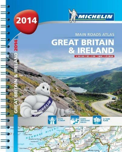 Great Britain and Ireland 2014 Main Roads Atlas - spiral (Michelin Tourist and R - Image 1 of 1