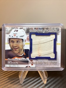 2021 Presidents Choice Game-Used Stick Rack Leon Draisaitl Holding The Stick /3 