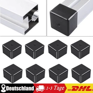 4-16 Stück Endkappe Abdeckkappen für Aluprofil Montageschiene, 40x40mm - Bild 1 von 11