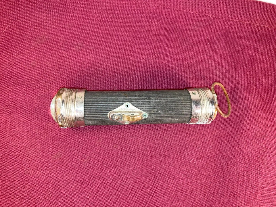 复古/古董 Shurlite Sears 鱼眼镜头手电筒 Pat。 1918  — 第 1/4 张图片