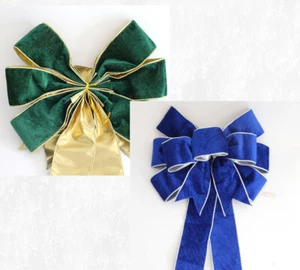 Bow-Knot Pendant 60cm Christmas Tree Bow Decoration for Outdoor Party Wedding - Picture 1 of 17