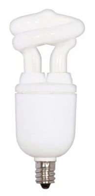 S7265 5W E12 Base T2 Mini Spiral 4100K Equivalent 30W Lamp Enclosed Fixtures - Image 1 of 4