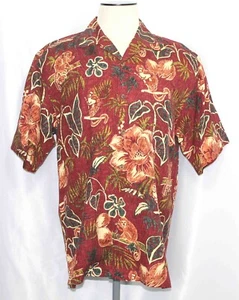 Tommy Bahama 100% Silk Hawaiian Short Sleeve Shirt Mens Size Medium Looks Unworn - Picture 1 of 4