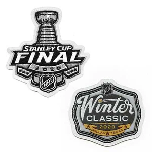 2020 STANLEY Coupe Finale & Tissé Hiver Classique Jersey Dallas Stars Patch Com - Picture 1 of 5