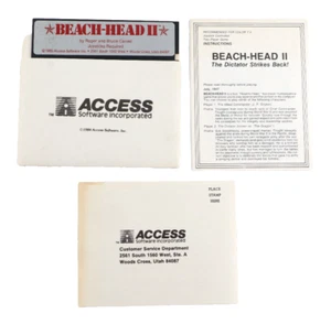 Beach Head II 2 Dictator Strikes Back Access Software Commodore 64 WORKING - Picture 1 of 5