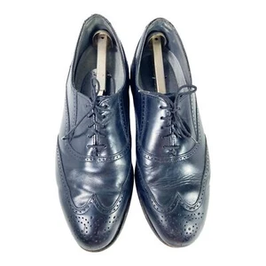 Dexter USA men’s black Oxford laced dress shoes 12 M - Picture 1 of 11