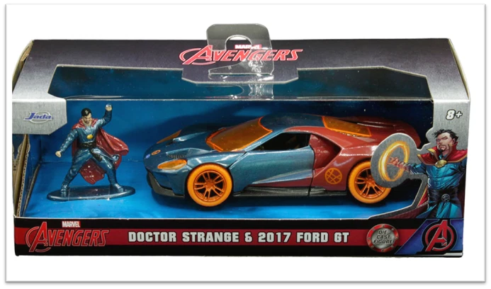 JADA 33360 MARVEL AVENGERS 2017 FORD GT 1/32 with DOCTOR STRANGE FIGURE - Image 1 of 1