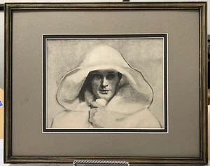 Woman In Hood Framed - Picture 1 of 3