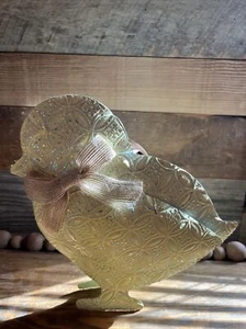 Primitive Rustic Metal Yellow Sparkling Chick 8.5”H New/w Tag Easter Decoration - Picture 1 of 3