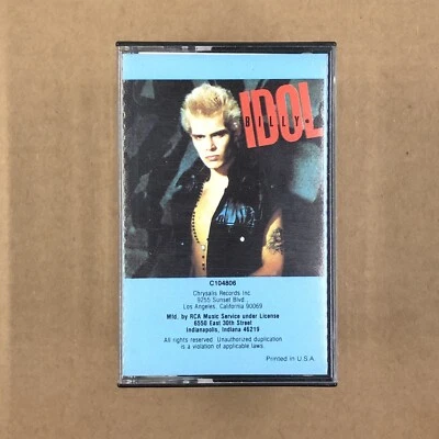 BILLY IDOL Cassette Tape 80s New Wave DEBUT ALBUM WHITE WEDDING RCA CLUB EDITION Foto 1 de 4