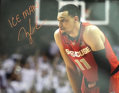 TYLER ENNIS ICEMAN подписанный автограф 11 x 14 фото Сиракузы оранжевый Милуоки с сертификатом подлинности - Изображение 1 из 2