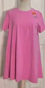 Nani Swim Cover Up XS T-Shirt Dress Pink Womens Wisteria Flow Made to Move NEW - Picture 1 of 13