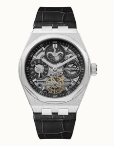 Ingersoll The Broadway Black Skeleton Dial Automatic Dress Men's Watch I12903 - Picture 1 of 6
