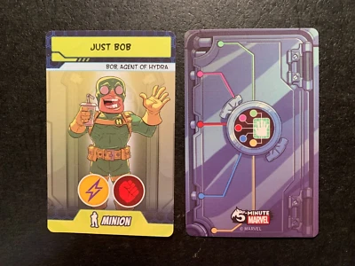 5 Minute Marvel  BOB  AGENT OF HYDRA DOOR CARD 2016 Spin Master Game Card MINION - Image 1 of 2