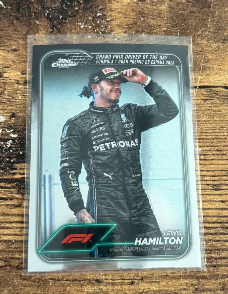 2024 Topps Chrome Formula 1 LEWIS HAMILTON #165 F1 Grand Prix Driver of the Day - Image 1 of 1