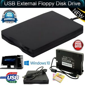 UK 3.5'' USB Mobile Floppy Disk Drive 1.44MB External Diskette FDD for Laptop PC
