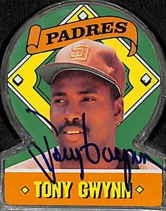Tony Gwynn Signed 1991 Topps Stand-Ups Candy Padres Baseball Card PSA/DNA COA 18 - Picture 1 of 12