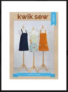 Delantales unisex Kwik Sew 4287, patrón de costura sin cortar, delantales para adultos fuera de stock - Imagen 1 de 6