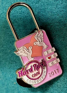 EDINBURGH VALENTINE'S DAY 2017 LOVERS BRIDGE LOVE LOCK SERIES Hard Rock Cafe PIN - Picture 1 of 1