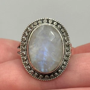 Nicky Butler Sterling Silver Moonstone Ring Size 9.75 - Picture 1 of 13