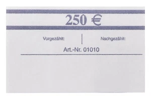 5 EURO Banderolen für 50 Banknoten EUR Geldscheinbanderolen NEU Geldbündel Set - Bild 1 von 2