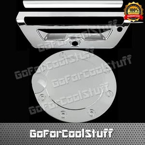 For 2015 16 17 18 Ford F150 Tailgate Handle W/ Cam/ Light+Gas Door Chrome Cover - Picture 1 of 1