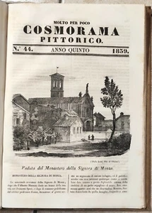 COSMORAMA PITTORICO 1839 MONASTERO MONZA CASA CAPPELLO VENEZIA  - Picture 1 of 1