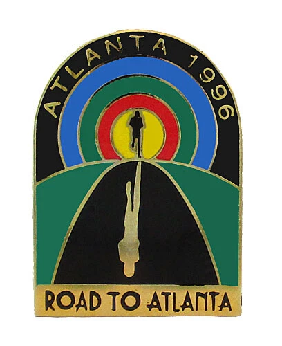 1996 Atlanta Olympics Road To Atlanta Track & Field Pin - Image 1 of 1