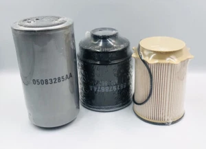 Fuel Filter Water Separator & Oil Filter Set for Dodge Ram 6.7L 2500 3500 4500 - Picture 1 of 12