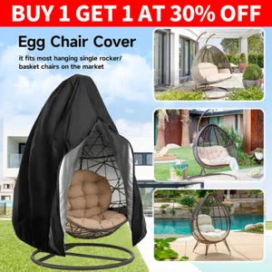 Heavy Duty Hanging Swing Egg Chair Cover Garden Patio Outdoor Sun UV Waterproof - Picture 1 of 11