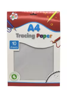 A4 Tracing Paper Sheets 40gsm See Through Copy Drawing Calligraphy Drafting - Picture 1 of 4