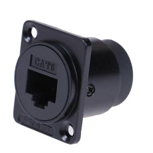 RJ45 D-type module socket female signal connector cat6 panel mount network L.WG - Photo 1/8