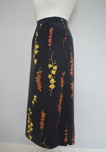 Vintage 1990's Y2K 100% silk Country Casuals maxi skirt 10 - Picture 1 of 16