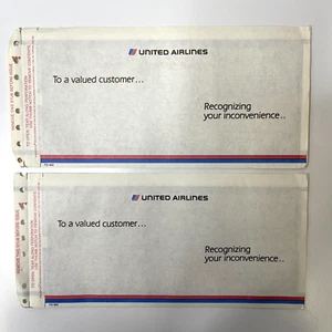 Lot of 2 United Airlines 25 Dollar Discount Certificate No Value Not Redeemable - Picture 1 of 4