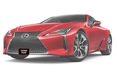 QuickRelease 前车牌标签支架适用于 18-19 雷克萨斯 LC500/LC500h — 第 1/4 张图片