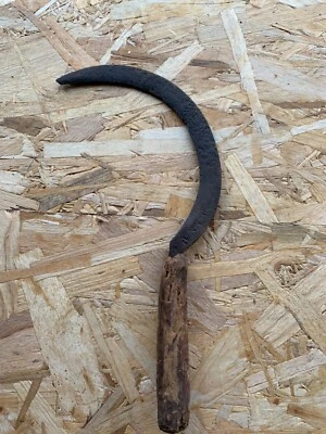 Faucille Outil ancien serpe serpette agricole ferme scie  herboriste jardin (6 - Photo 1/4