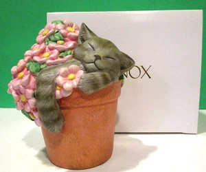 LENOX PRETTY IN PINK KITTY KATZE - Blumentopf Skulptur -- NEU im Karton - Bild 1 von 7