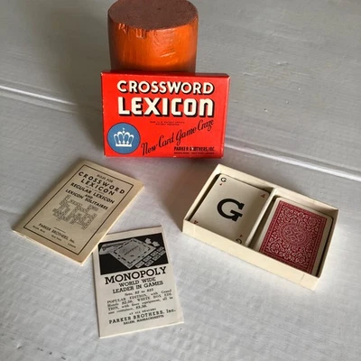 Complete 1937 CROSSWORD LEXICON Card Game in Original Box - Image 1 of 4