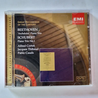 Beethoven Schubert Alfred Cortot Jacques Thibaud Pablo Casals Piano Trio CD EMI - Bild 1 von 3