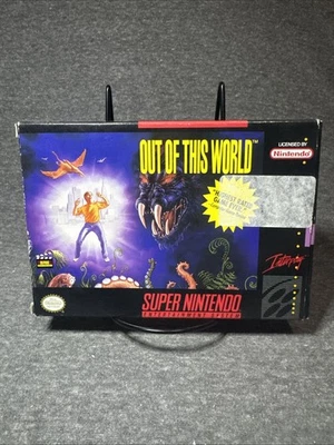 Out of This World Super Nintendo Entertainment System SNES CIB 14 - Image 1 of 4