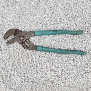 Vtg CHANNELLOCK 420 SLIP JOINT TONGUE & GROOVE PLIERS Green USA - Picture 1 of 12