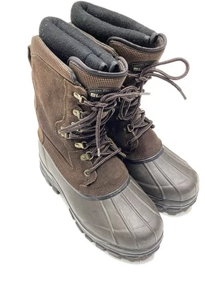 LaCrosse Thinsulate Suede Lace Up Winter Duck Boots Steel Shank 298340 Men's 9 - Image 1 of 4