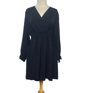 Abito Cicidudu donna 1XL nero nuovo senza scollo a v manica lunga - Foto 1 di 7