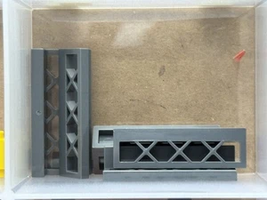 LEGO Parts - Dark Bluish Gray Fence 1 x 4 x 1 Lattice - No 3633 - QTY 5 - Picture 1 of 1