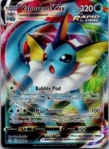 Vaporeon VMAX - 030/203 - Arte Completo Ultra Raro Cielos en Evolución - Tarjeta Pokémon - Casi Nuevo - Imagen 1 de 2