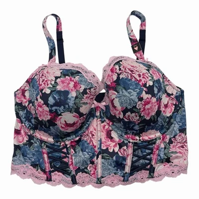 Sutiã Victoria's Secret Dream Angels forrado semi renda floral com aro 36DD - Imagem 1 de 3
