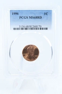 1996-P PCGS MS68RD Lincoln Memorial Cent Business Strike 1C - Image 1 of 2